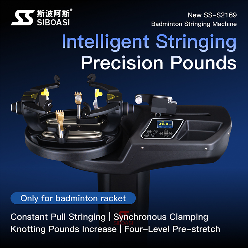 SS-S3169 Máquina de encordado inteligente de doble deporte para tenis y bádminton