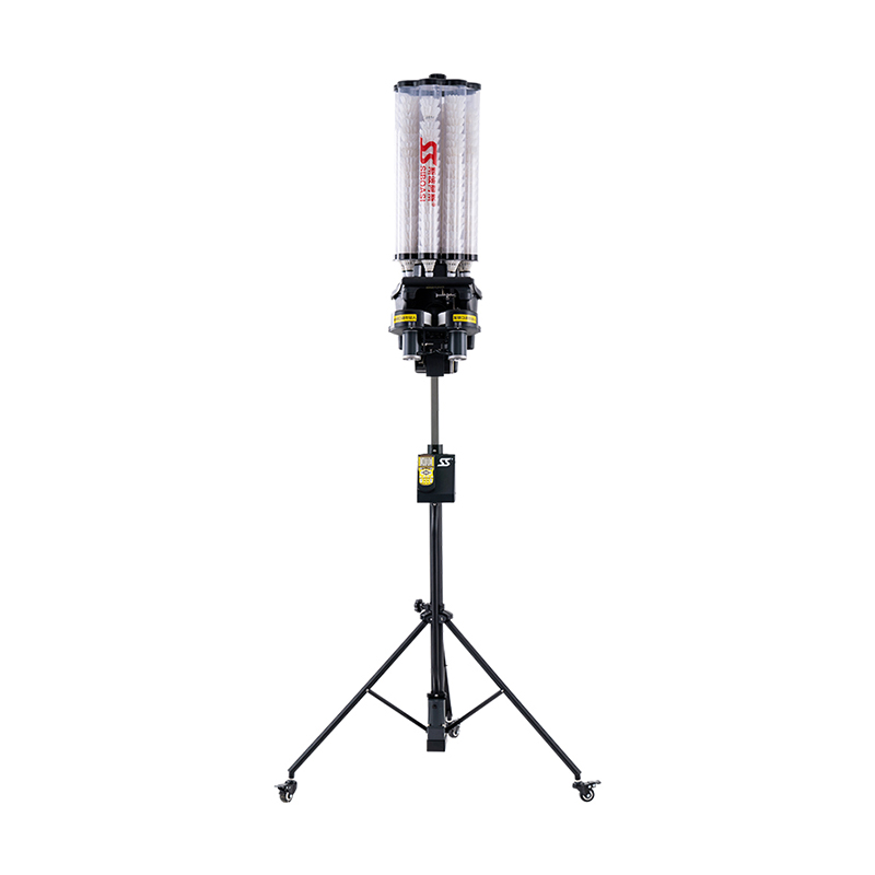Alimentador de bádminton inteligente de entrenamiento programable de 4 vías y taladro cruzado B2300A de 14 zonas