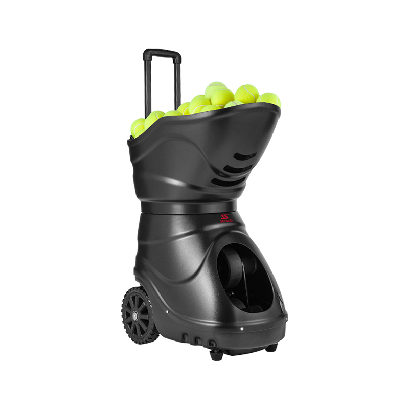 Máquina de pelota de tenis inteligente multimodo con taladro cruzado y zonas de aterrizaje de 21 puntos T2300A