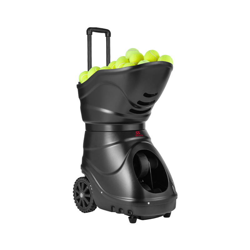 S4015A Máquina de entrenamiento de tenis profesional con taladro de 6 cruces y programación inteligente de 35 zonas