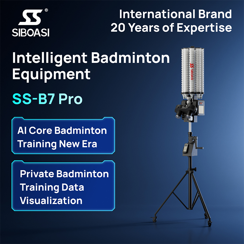 Máquina de bádminton con inteligencia artificial y control de programas B7 Pro Voice, APP y WeChat Mini