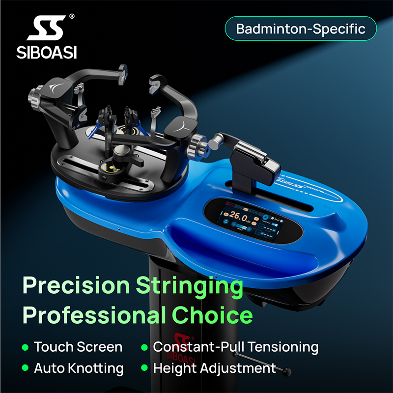Máquina encordadora de doble deporte ajustable en altura SS-S6 con sensor fotoeléctrico