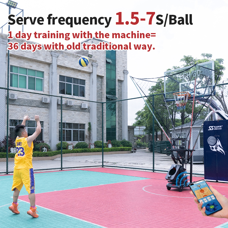 Máquina de baloncesto K2100A con pantalla LED de puntuación y seguimiento de la tasa de aciertos en tiempo real