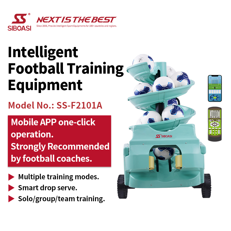 F2101 Máquina de entrenamiento de fútbol inteligente con sistema de taladro programable de 35 puntos