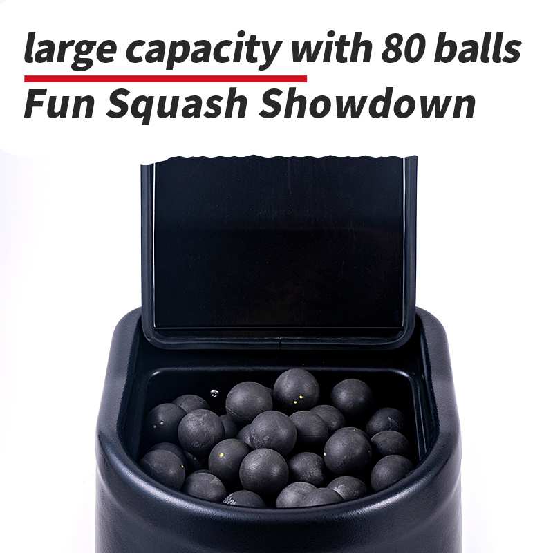 S336A Máquina inteligente de entrenamiento de pelota de squash con taladro cruzado y zona de aterrizaje programable de 6 modos